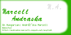 marcell andraska business card